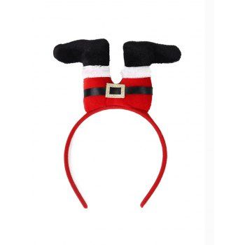 

Christmas Upside Down Santa Leg Xmas Headband, Multicolor b