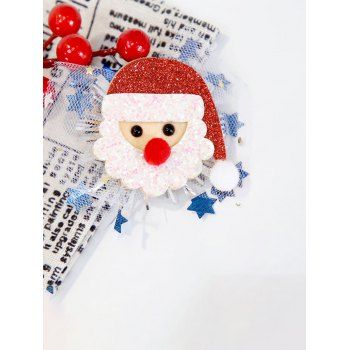 

2Pcs Santa Claus Plastic Tassel Christmas Hair Clips Set For Kids, Multicolor b