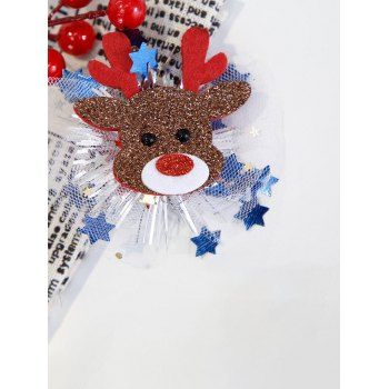 

2Pcs Cute Elk Christmas Hair Clips Toddler Duckbill Girl Accessories, Multicolor a