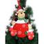 Décoration à Suspendre Au Sapin de Noël Motif Adorable Élan de Dessin Animé - Rouge 