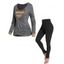 Haut et Pantalon Crayon Rayé Croisé Motif Géométrique Coloré Jointif en Fausse Deux Pièces avec Poches - multicolor S | US 4