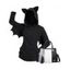 Costume D'Halloween à Capuche Chauve-souris en Blocs de Couleurs en Laine avec Grande Capacité - multicolor S | US 4