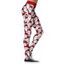 Legging Long Moulant Imprimé Père Noël et Bonhomme de Neige à Taille Élastique - Rouge M | US 6