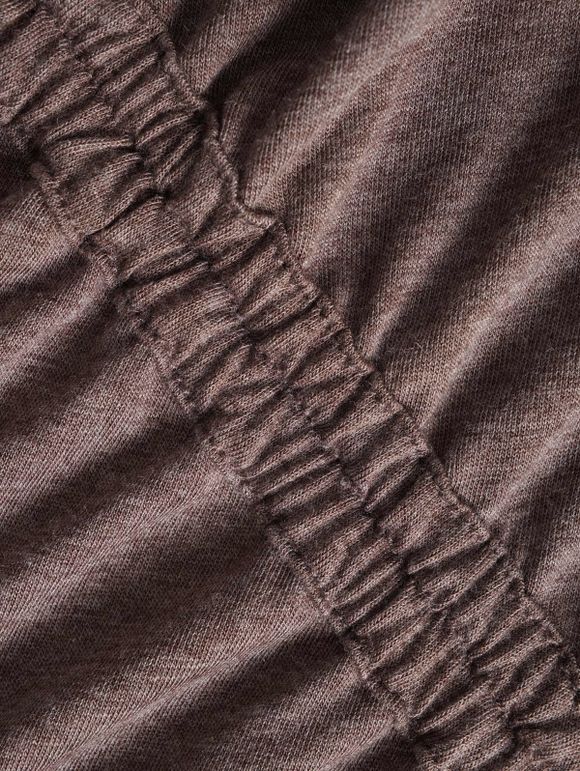 Haut à Capuche Décontracté à Manches Raglan - café XL | US 10