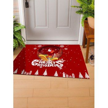 

Christmas Snowman Snowflake Letter 3D Print Decorative Floor Mat, Multicolor b