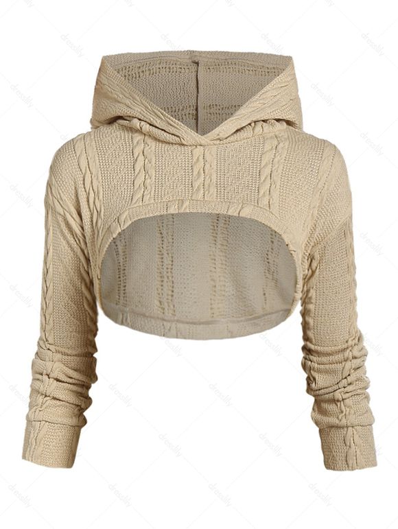 Ensemble Boucles D'oreilles et Robe en Maille Torsadée à Lacets - multicolor S | US 4