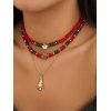 Ensemble de Colliers en Chaîne Perle Père Noël Mignon 3 Pièces - multicolor A PACK OF 3