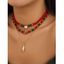 Ensemble de Colliers en Chaîne Perle Père Noël Mignon 3 Pièces - multicolor A PACK OF 3