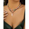 Collier Ras-du-Cou de Noël Perlé Mignon Superposé - multicolor A 1PC
