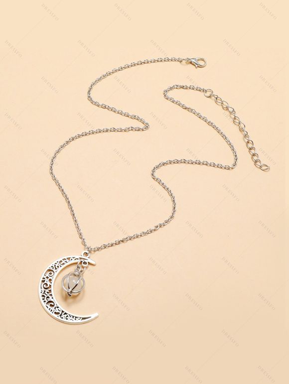 Robe Mi-longue à Soleil et Lune en Blocs de Couleurs à Epaule Dénudée à Manches Longues à Lacets - Vert profond M | US 6