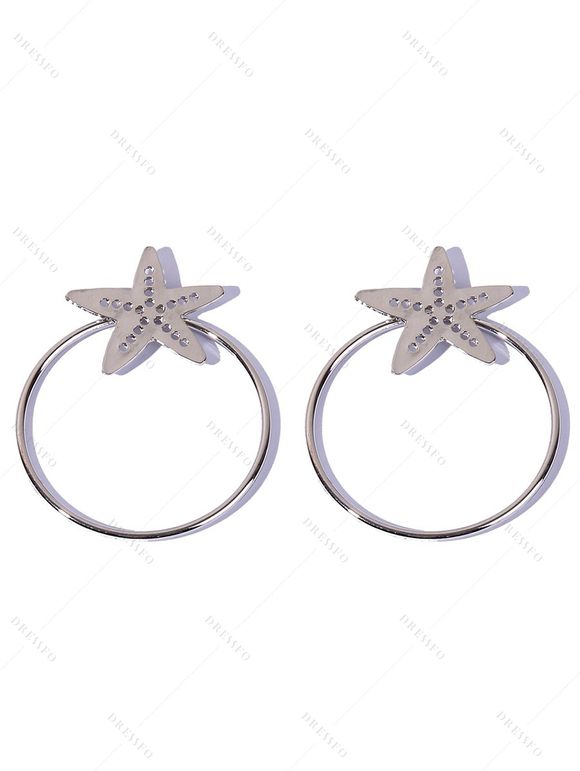 Mini-Robe à Capuche avec Lacets et à Imprimé Etoiles et Papillons de Noël - Rouge M | US 6