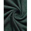 Robe Mi-longue à Soleil et Lune en Blocs de Couleurs à Epaule Dénudée à Manches Longues à Lacets - Vert profond M | US 6