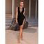Mini Robe de Soirée Moulante Transparente - Noir L | US 8