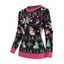 Pull à Col Ras de Cou Côtelé Imprimé Bonhomme de Neige et Inscription Merry Christmas Style Graphique - multicolor A M | US 6