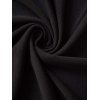 Mini Robe Gothique Manches Evasées à Lacets à Œillet - Noir XXL | US 14