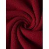 Haut Drapé en Tricot Contrasté Géométrique Flocon de Neige Imprimé 2 Pièces - Rouge L | US 8-10