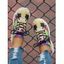 Skull Graffiti Print Lace Up Casual Sport Running Shoes - multicolor A EU 42