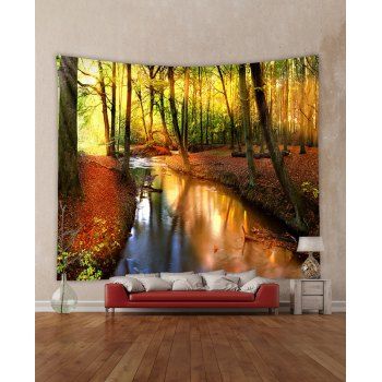 

Sunlight And Forest Landscape Print Home Decor Hanging Wall Tapestry, Multicolor c