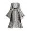 Haut Métallique Long Motif D'Etoile en Maille Transparente à Bretelle Bouclée - Noir XXL | US 14