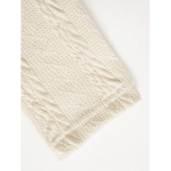 Tribal Stripe Knit Faux Twinset Dress Buckle Strap Twisted Knitted Mini 2 In 1 Dress