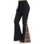 Pantalon Evasé Long Tricoté Tribal Imprimé - Noir M | US 6