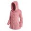 Manteau à Capuche Fourré Chaud Boutonné en Couleur Unie avec Poches en Avant - Rose clair XXL | US 14