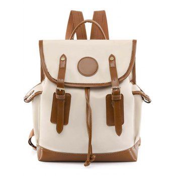 

Women Shoulders Backpack Fashion Casual Large Capacity Travel School Backpack, Crystal cream