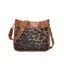 Sac Godet à Bandoulière Réglable Motif Guitare et Léopard pour Femmes - multicolor A 