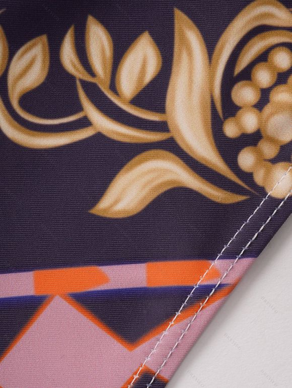 Maillot de Bain Tribal Aztèque Imprimé Au Dos Une-Pièce - multicolor L | US 8-10