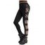 Pantalon Motif Tribal Jointif en Blocs de Couleurs à Lacets - Noir XXL | US 14