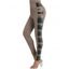 Legging Long à Bretelle Bouclée Panneau à Carreaux Imprimé à Taille Haute - café XL | US 12