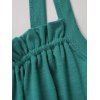 Robe Mouchoir Nouée en Avant à Bretelle en Couleur Unie à Cordon - Vert XXL | US 14