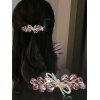 Pince à Cheveux Noué en Arrière en Cristal Accessoire - Rose clair 