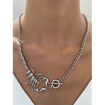 Golden Scorpion Shape Link Chain Necklace