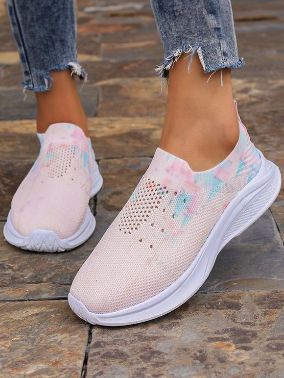 Mesh Breathable Sneakers Platform Casual Sport Shoe Comfort Running Shoes - multicolor EU 41