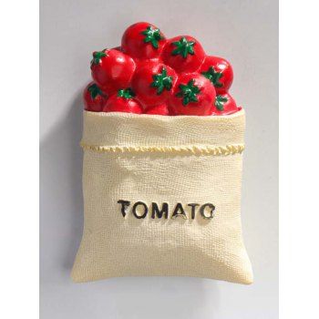 

Creative & Funny 3D Tomato Design Refrigerator Magnetic Sticker, Red