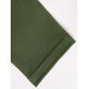 Ruffles Flounce V cou cou couleur unie couleurs et collier en couches motif de sauvetage - Vert profond S | US 4