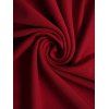 Saint Valentin couleur unie Style Corset O-ring taille haute sans manches robe A Line - Rouge foncé M | US 6