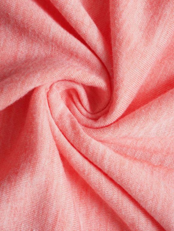 La Saint-Valentin Femmes Ruffle Flower Branche imprimée STRAPE IRRÉGULAIRE TOP CASSÉ - Rose clair L | US 8-10