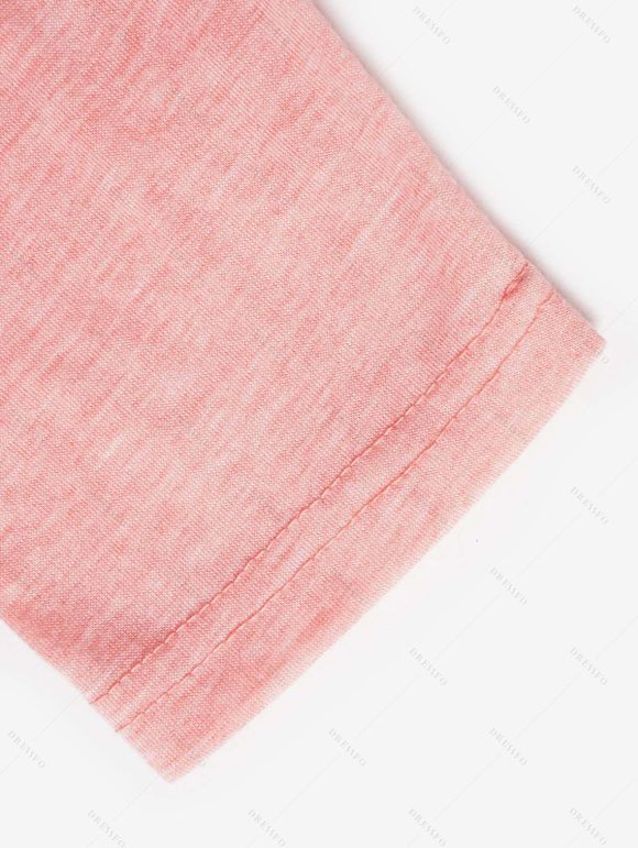 La Saint-Valentin Femmes Ruffle Flower Branche imprimée STRAPE IRRÉGULAIRE TOP CASSÉ - Rose clair L | US 8-10