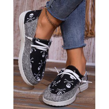 

Breathable Sneakers Front Lace-up Low Cut Outdoor Casual Shoes, Multicolor