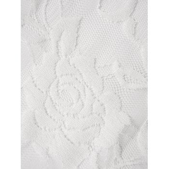 Short Sleeve Open Front Bowknot Coverups And Solid Color Top Set 