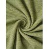 Robe Simple Boutonnée en Couleur Unie Manches Courtes à Col Carré - Vert clair XL | US 12