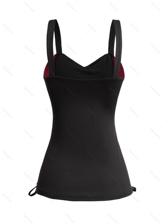 Débardeur de corset de bandage vintage et pantalons de pantalons de fusée - Noir S | US 4