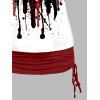 T-shirt à épaule Oblique de la saint-valentin ensemble de Camisole cintrée et Leggings recadrés - multicolor S | US 4