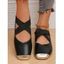 Women Casual Low Heeled Versatile Square Toe Fashionable Thick Heel Non-Slip Shoes - Noir EU 43