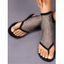 Rhinestone Design Mesh Pattern Fashionable Breathable Flat Flip Flops - Noir EU 43