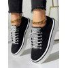 Casual Ladies Loafers Comfort Flats Shoes Round Toe Rhinestone Corduroy Lace-Up Sport Shoes - Noir EU 36