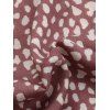 Robe Dalmatien Imprimé à Demi-Bouton à Manches Roulées - Rouge XL | US 12