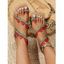 Summer New European And American Bohemian Toe Post Watermelon Roman Sandals - multicolor EU 37